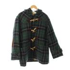 Kent IN TRADITION kent * in * тигр tishon полупальто "даффл коут" шерсть M зеленый темно-синий в клетку с капюшоном . длинный рукав /JP мужской 