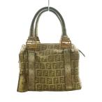 フェンディ FENDI ズッキーノ ミニ ボストンバッグ ハンド ゴールドカラー /SS ■OS ■OH レディース
