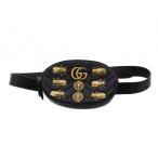 グッチ GUCCI GGマーモント ベルトバッグ ショルダーバッグ レザー 黒 476434 /KH ■OH レディース