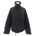 サルヴァトーレフェラガモ Salvatore Ferragamo 中綿ジャケット アウター ロゴボタン 裏地総柄 I40 紺 ネイビー /YT レディース