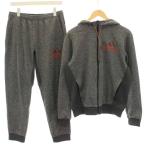  Adidas adidas выставить верх и низ тренировочный жакет джемпер брюки-джоггеры легкий L серый Zip выше /HN