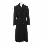 セリーヌ CELINE ダブルブレストコート アウター ロング カシミヤ 36 黒 ブラック F92 1833T.1016 /YT レディース