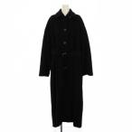 ショッピングフェンディ フェンディ FENDI ステンカラーコート ロング ベルト付き ウール カシミヤ 46 黒 /BM レディース