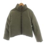 ショッピングフェンディ フェンディ FENDI × スキムス SKIMS ダウンジャケット ロゴ 総柄 アウター S カーキ FAN068 AGNR /AN48 レディース