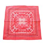 エルメス HERMES カレ70 EPERON D'OR エプロン・ドール 黄金の拍車 スカーフ シルク 総柄 レッド /TK ■OH レディース