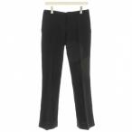 グッチ GUCCI パンツ スラックス クロコ型押し柄 シルク混 38 黒 ブラック 313400 /☆G レディース