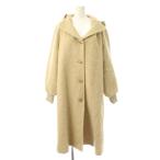 ショッピングSTUART ジルスチュアート JILL STUART コート モヘヤ混 M ベージュ フード付き /JP レディース
