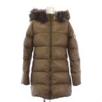 デュベティカ DUVETICA Kappa ダウンコート フーディ フォックスファー ミドル丈 40 茶 /KH レディース