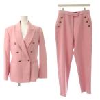 ショッピングzara ザラ ZARA セットアップ M ピンク スーツ ジャケット パンツ 長ズボン /JP レディース