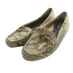  блокировка порт ROCKPORT Loafer мокасины узор под питона US7.5 24.5cm бежевый /SS #OS женский 