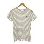 ポロ ラルフローレン POLO RALPH LAUREN Tシャツ L グレー 白 ボーダー柄 半袖 ロゴ刺繍 /JP メンズ