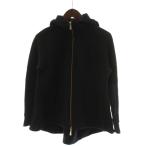  America -naAMERICANA Parker верхняя одежда чёрный черный с капюшоном . Zip выше длинный рукав одноцветный /GG женский 