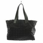 ショッピングシャネル シャネル CHANEL ニュートラベルライン ハンドバッグ トートバッグ ナイロン レザー 6番台 黒 ブラック /AN18 ■OH レディース