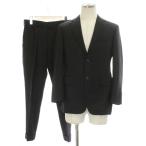 do-meruDORMEUIL выставить костюм чёрный черный полоса рисунок длинный рукав /GP мужской 