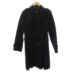  Burberry Black Label BURBERRY BLACK LABEL тренчкот длинный ремень подкладка в клетку L чёрный BMA18-309-09 /BM мужской 