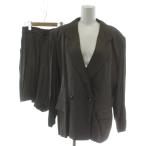  Lois Crayon Lois CRAYON выставить tailored jacket шорты M чёрный черный бежевый общий рисунок двойной breast длинный рукав /GGrete