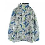  Quick Silver QUIKSILVER жакет сноуборд одежда для лыжников капот верхняя одежда S синий голубой белый белый графика рисунок длинный рукав 
