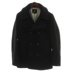 B&amp;Y United Arrows BEAUTY&amp;YOUTH красота &amp; Youth бушлат шерсть S чёрный черный двойной breast длинный рукав /GG мужской 