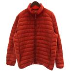  Uniqlo UNIQLO пуховик джемпер XL orange длинный рукав воротник-стойка /GG