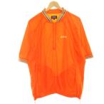  Pearly Gates PEARLY GATES нейлон жакет половина Zip Golf одежда подкладка сетка 5 orange 053-121009 /HN мужской 