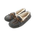  UGG Австралия UGG australia Loafer мокасины обувь US7 24cm серый боа лента замша /RI #OS женский 