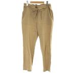  теория ryukstheory luxe 17SS брюки лен linen36 бежевый draw -тактный кольцо одноцветный /AP11 женский 