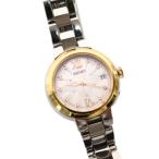  Seiko SEIKO Lucia наручные часы солнечный аналог 3 стрелки календарь нержавеющая сталь серебряный цвет розовый 1B22-0BL0 женский 