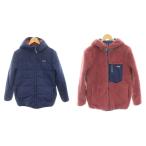  Patagonia Kids двусторонний retifretif-ti с хлопком жакет боа Zip выше темно-синий темно-синий фиолетовый лиловый 68095