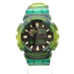 Casio ji- амортизаторы G ride наручные часы кварц цифровой аналог календарь Raver частота прозрачный цвет хаки чёрный GAX-100MSA мужской 