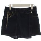  Zara ZARA Denim юбка юбка-брюки шорты EUR XS темно-синий темно-синий /GG женский 