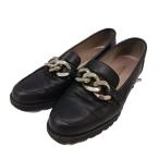  Ginza Kanematsu GINZA Kanematsu PREMIERE PORTE Loafer цепь 23.5cm чёрный черный /AN женский 