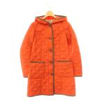  L ELLE стеганое пальто с хлопком капот 38 orange Brown /ES женский 