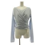  не использовался товар s машина laSUKALAgya The - Cross длинный рукав tops cut and sewn длинный рукав V шея йога одежда L sax SKR-TS24011