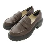 olientaru трафик ORIENTAL TRAFFIC монета Loafer обувь 36 чай цвет Brown толщина низ /YM женский 