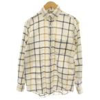  L e рубин nL.L.BEAN NORTHWOODS 90s USA производства casual рубашка проверка длинный рукав S белый белый /HN мужской 
