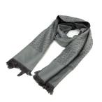 中古 フェンディ FENDI ストール ショール ズッカ柄 フリンジ グレー /KH ■WY ■OH レディース 【ベクトル 古着】