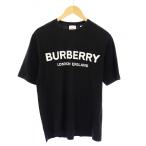 バーバリー BURBERRY LETCHFORD Tシャツ カットソー 半袖 ロゴ XS 黒 8026016 /KH ■GY01 メンズ