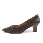 【中古】サルヴァトーレフェラガモ Salvatore Ferragamo パンプス ヒール スエード 6 茶 ブラウン /NT9 ▲H レディース 【ベクトル 古着】