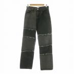 f-zf- гарантия Lee WHO'S WHO gallery Pervert the Norm переделка Like Denim брюки джинсы распорка F чёрный черный 