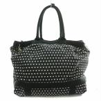 レスポートサック LesportSAC トートバッグ ハンドバッグ ハート柄 総柄 ロゴ プリント 黒 ブラック /BB ■OF レディース