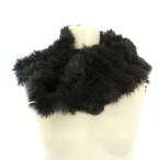  шарф снуд защита горла "neck warmer" мех кролика вязаный темно-серый /TK #OF женский 