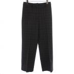  Eddie Bauer EDDIE BAUER STRETCH слаксы брюки широкий Glenn проверка 6 серый /DK #MA женский 