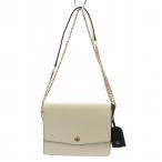 トリーバーチ TORY BURCH Robinson Mini Shoulde ショルダーバッグ チェーン レザー 白 ホワイト /AN12 レディース