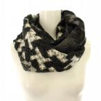  Anna Sui ANNA SUI шарф снуд muffler общий рисунок чёрный черный /DK #MA женский 