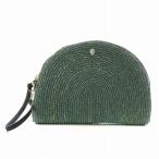 ヘレンカミンスキー HELEN KAMINSKI LINA POCHETTE S リナ ポシェット クラッチバッグ パーティバッグ ラフィア 緑 グリーン