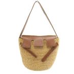 si-SEA корзина сумка ручная сумочка one сумка на плечо соломинка кожа бежевый чай Brown /KH #PN женский 