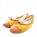  Repetto Repetto CENDRILLON балетки плоская обувь кожа 38.5 25.0cm желтый orange 5132175639 ^H женский 