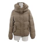 B&amp;Y United Arrows BEAUTY&amp;YOUTH красота &amp; Youth пуховик короткий шелк . подкладка Leopard рисунок S бежевый 