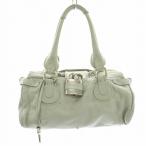 クロエ CHLOE パディントン ハンドバッグ レザー 南京錠 水色 ライトブルー 03-06-51-5191 /AN1 ■OH ▲H レディース