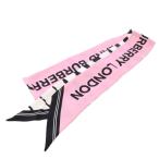 バーバリー BURBERRY ストール スカーフ ロゴ ピンク 白 黒 /TK レディース